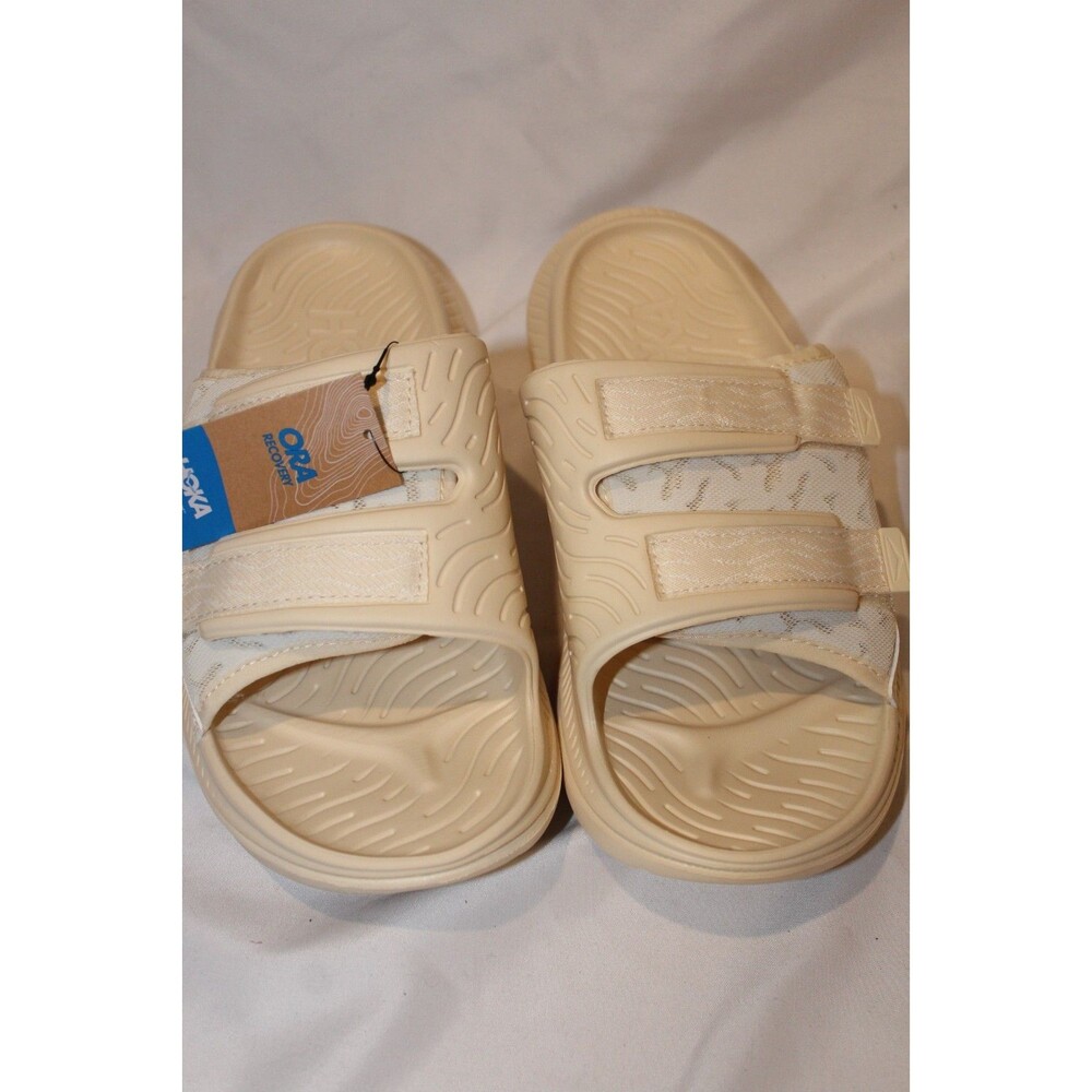 HOKA Men's Ora Luxe Recovery Slide Sandals Tan Sz 13 NWT - Picture 5 of 6